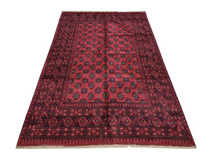 Red Afghan carpet