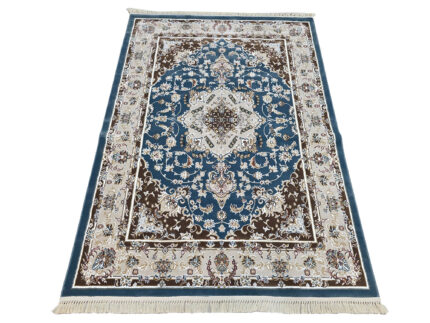 Blue Machine Made Rug